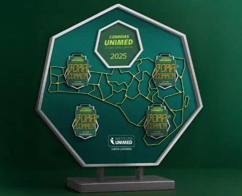 Mandala em formato heptágono com fundo verde